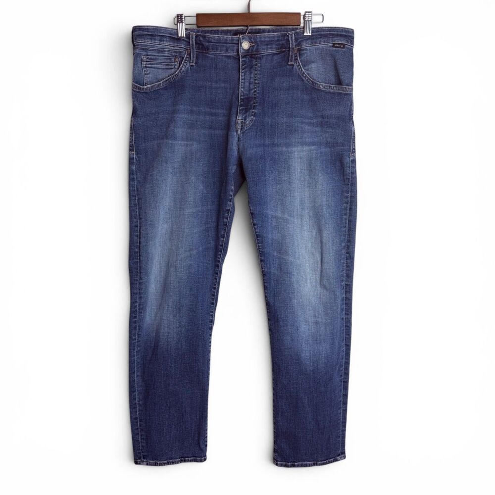 mavi zach straight leg jeans 38x32 stretch casual minimalist everyday denim